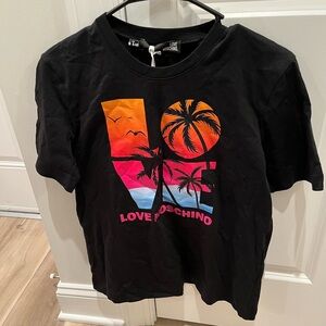 NWT Love Moschino Black Short Sleeve Tee 4